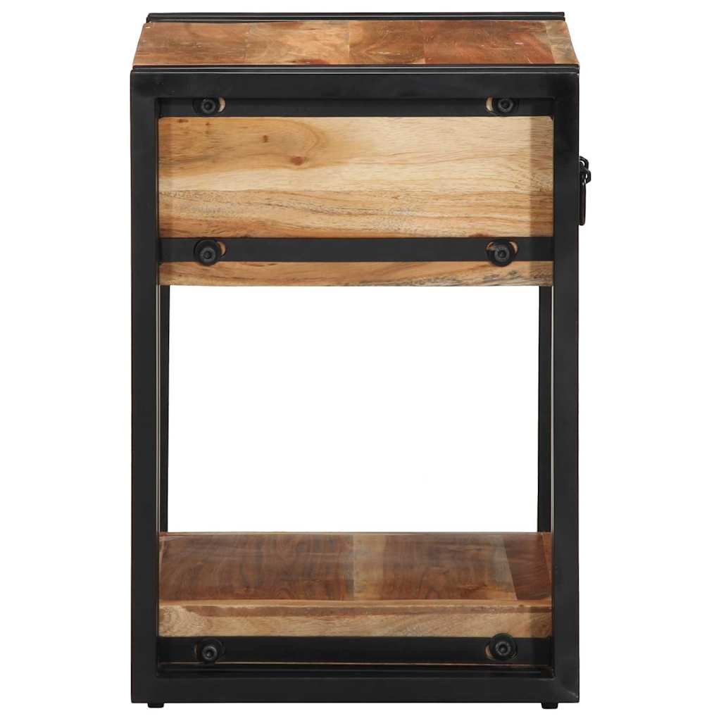 vidaXL Szafka Nocna 2 pcs Brązowy 40 x 35 x 50 cm Lite Drewno Akacji