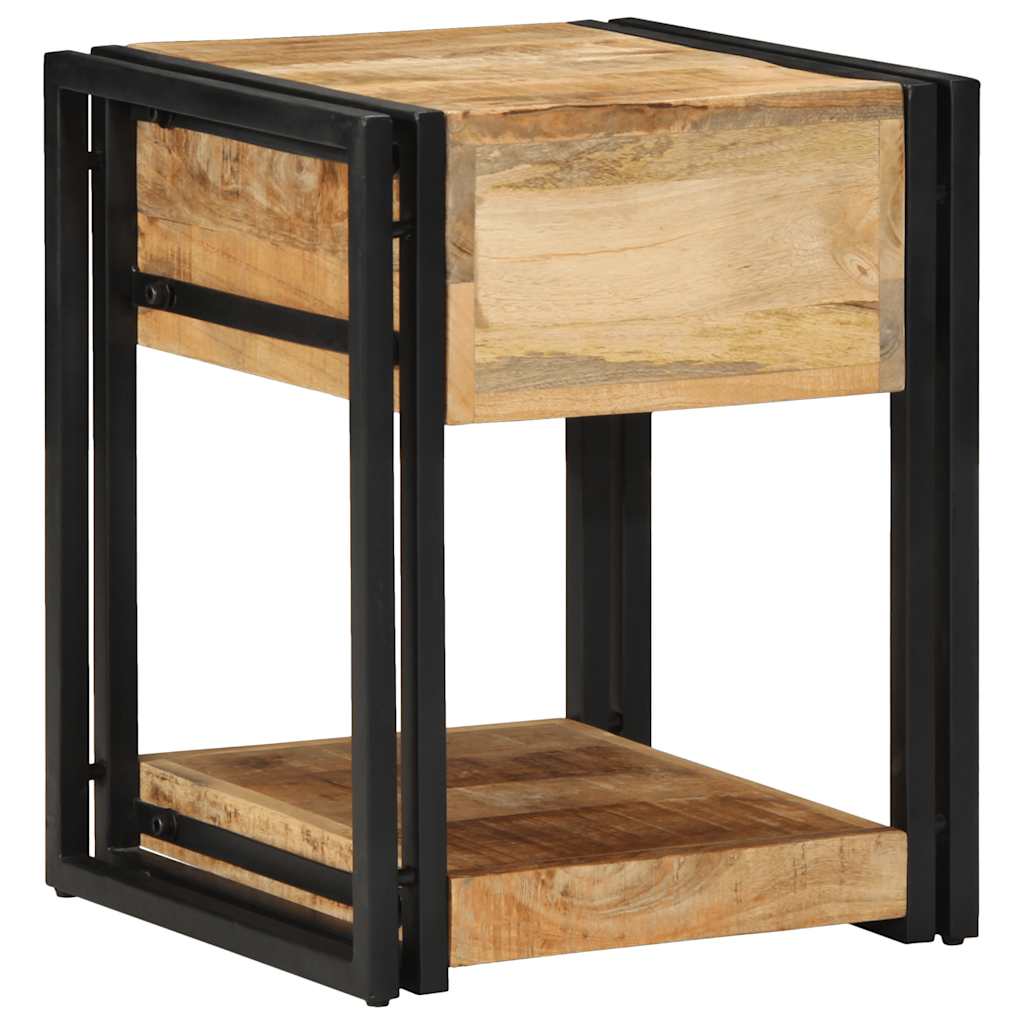 vidaXL Szafki nocne, 2 szt., 40x40x50 cm, lite drewno surowe mango