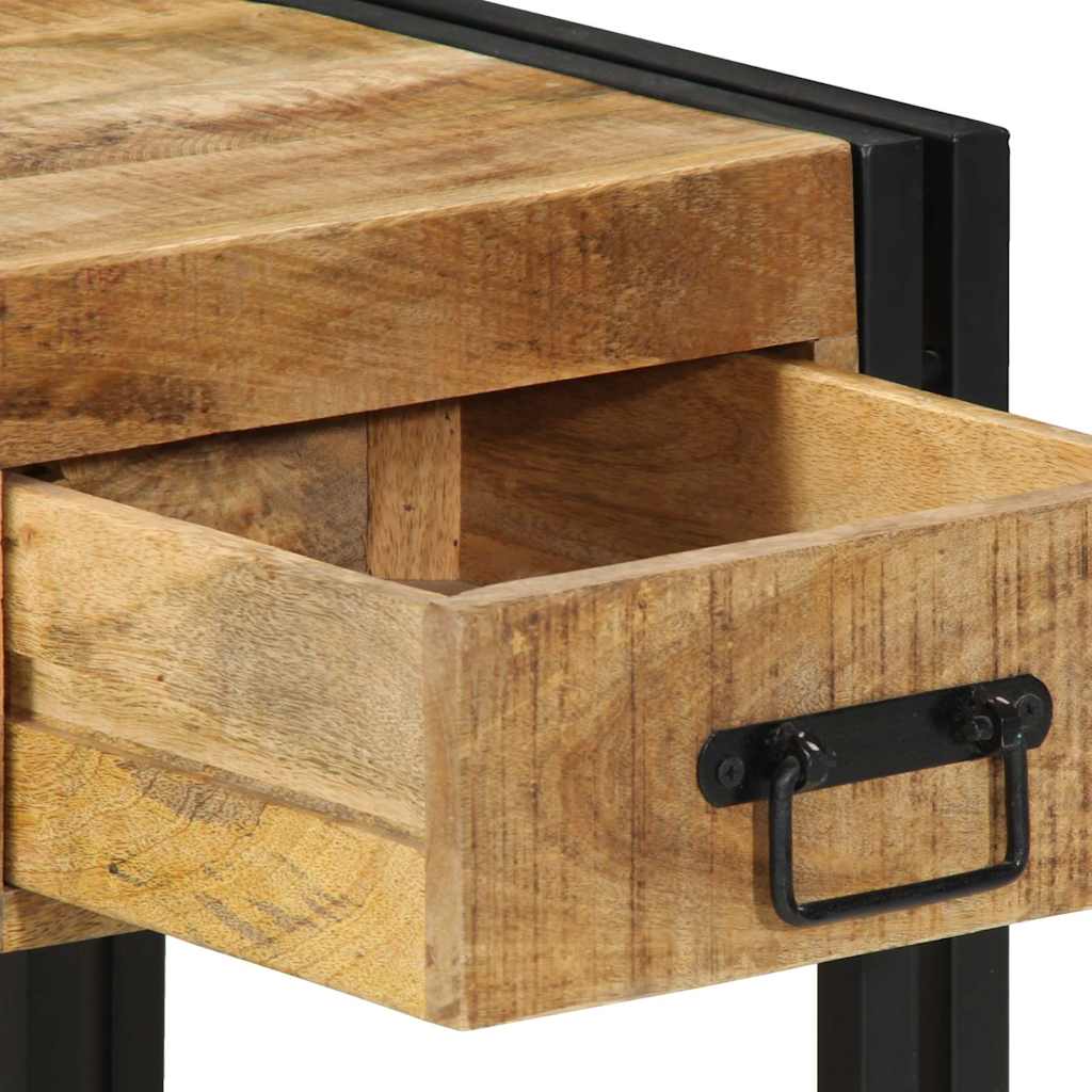vidaXL Szafki nocne, 2 szt., 40x40x50 cm, lite drewno surowe mango