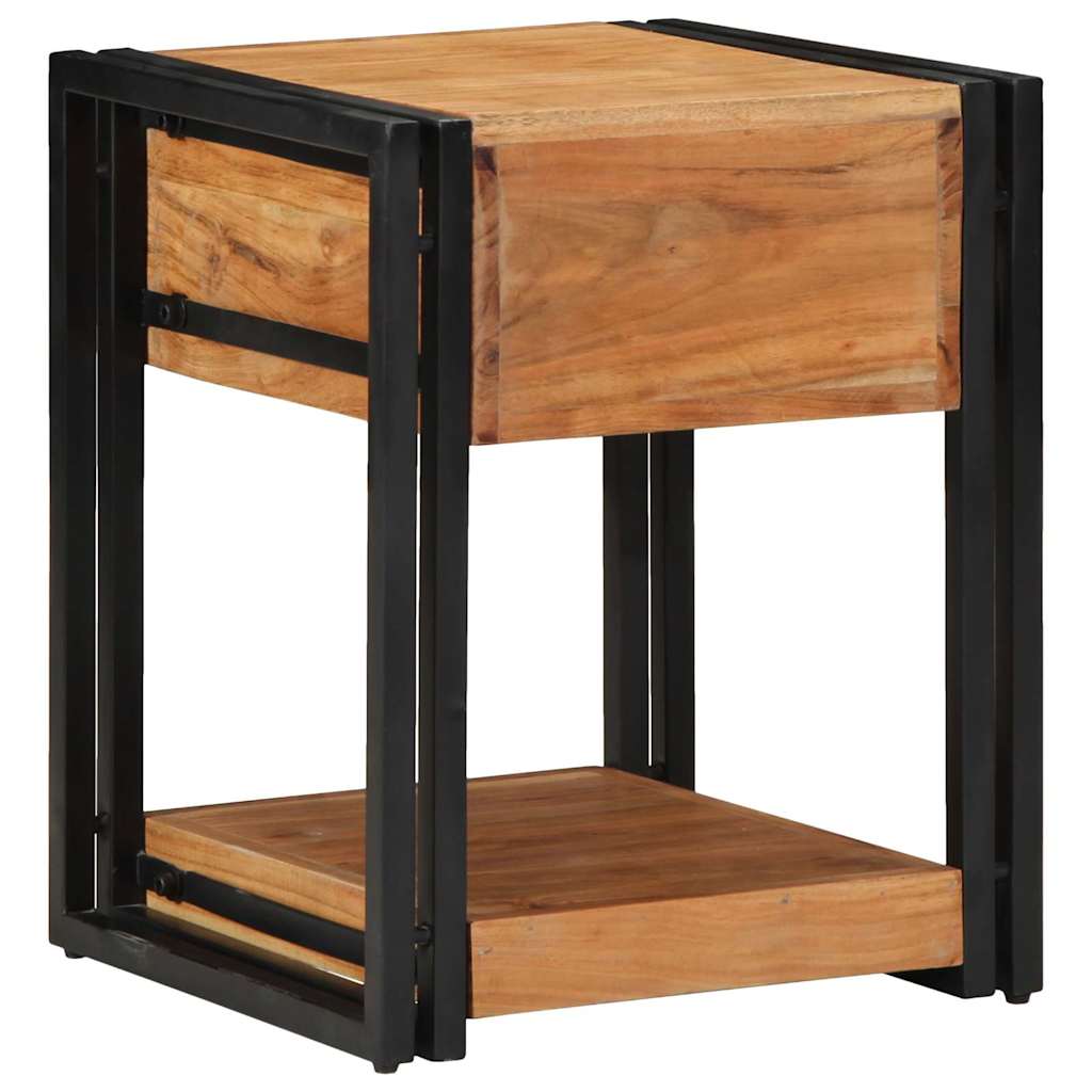 vidaXL Szafka Nocna Brązowy 40 x 40 x 50 cm Lite Drewno Akacji