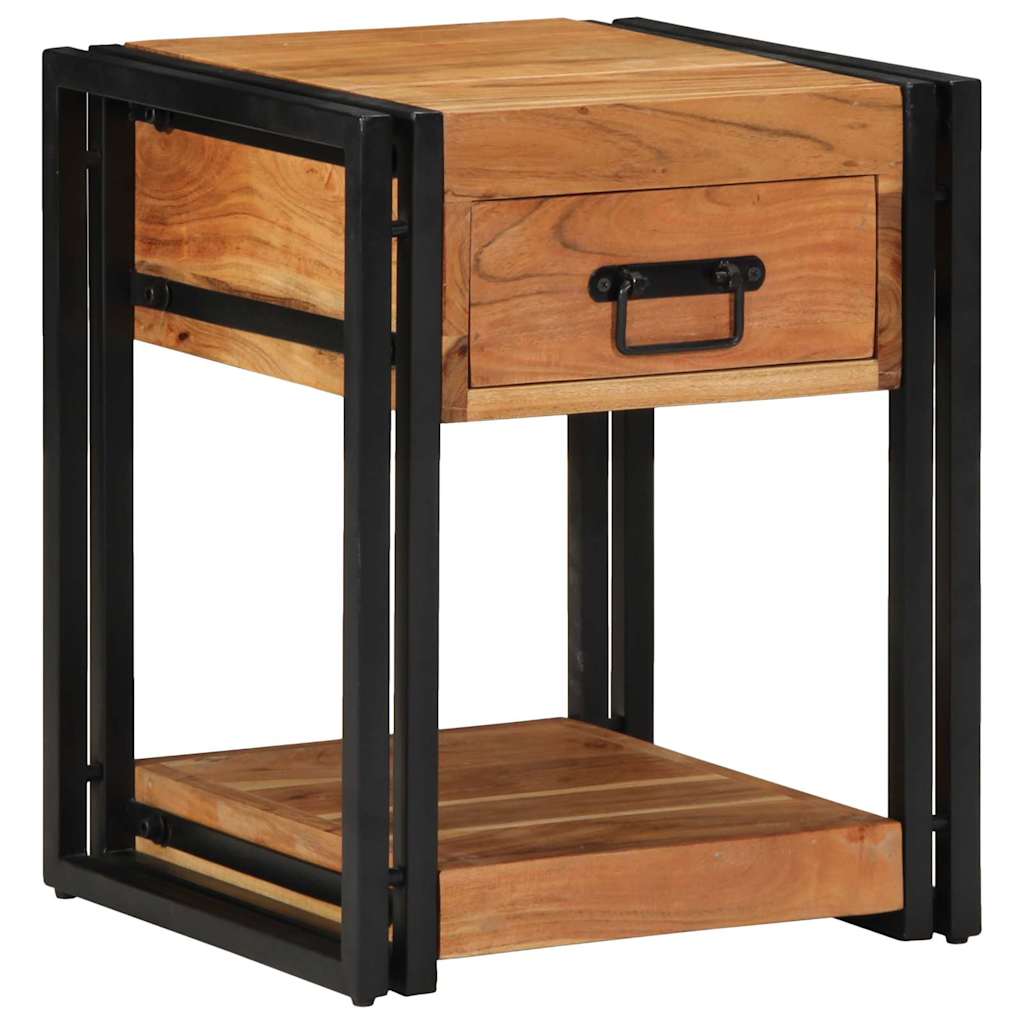 vidaXL Szafka Nocna 2 pcs Brązowy 40 x 40 x 50 cm Lite Drewno Akacji