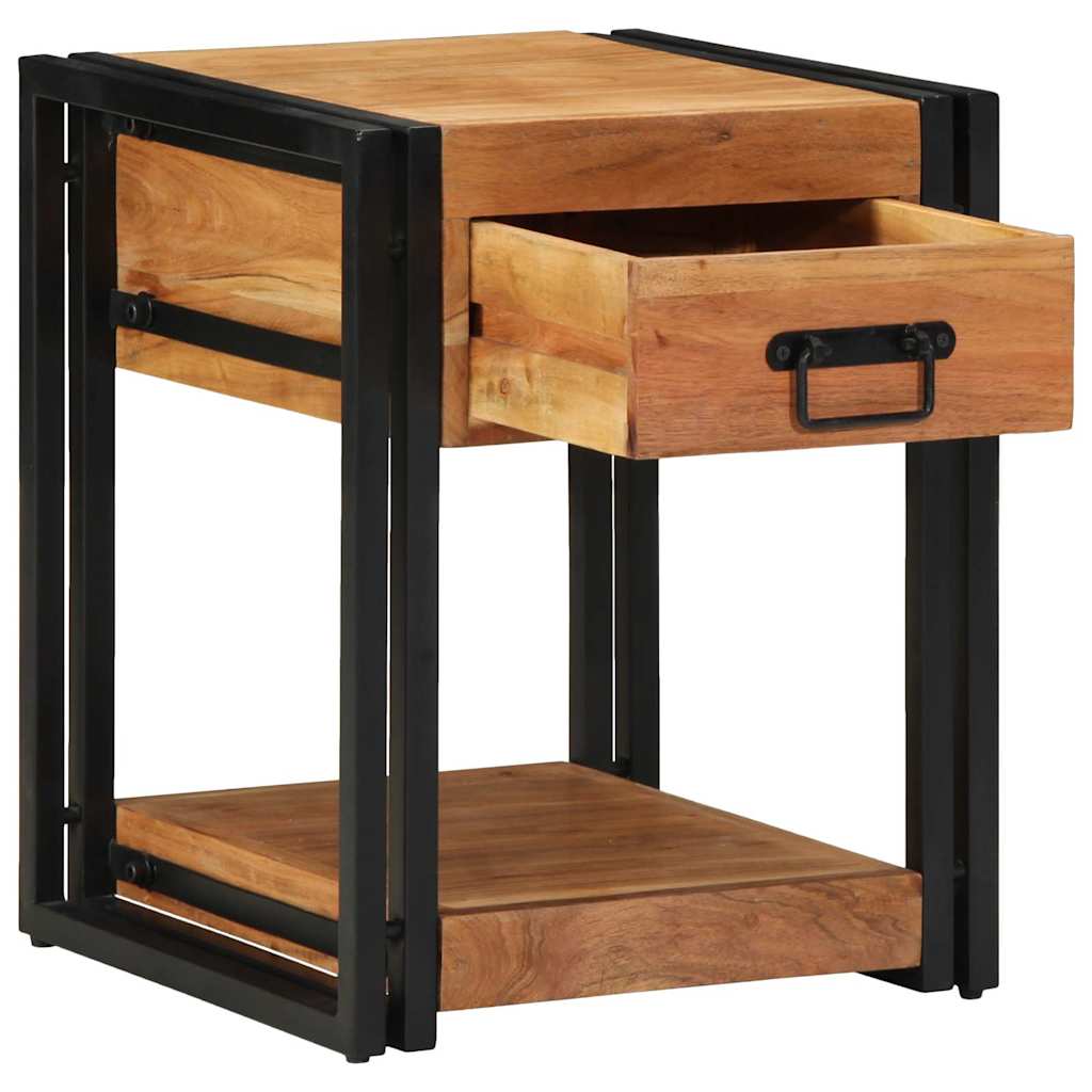 vidaXL Szafka Nocna 2 pcs Brązowy 40 x 40 x 50 cm Lite Drewno Akacji