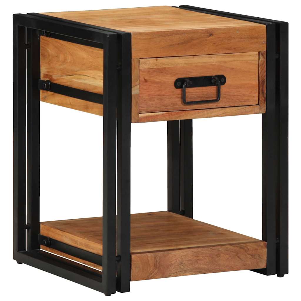 vidaXL Szafka Nocna 2 pcs Brązowy 40 x 40 x 50 cm Lite Drewno Akacji