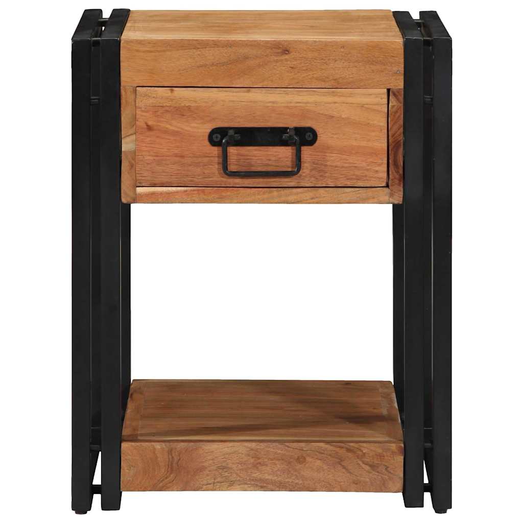 vidaXL Szafka Nocna 2 pcs Brązowy 40 x 40 x 50 cm Lite Drewno Akacji