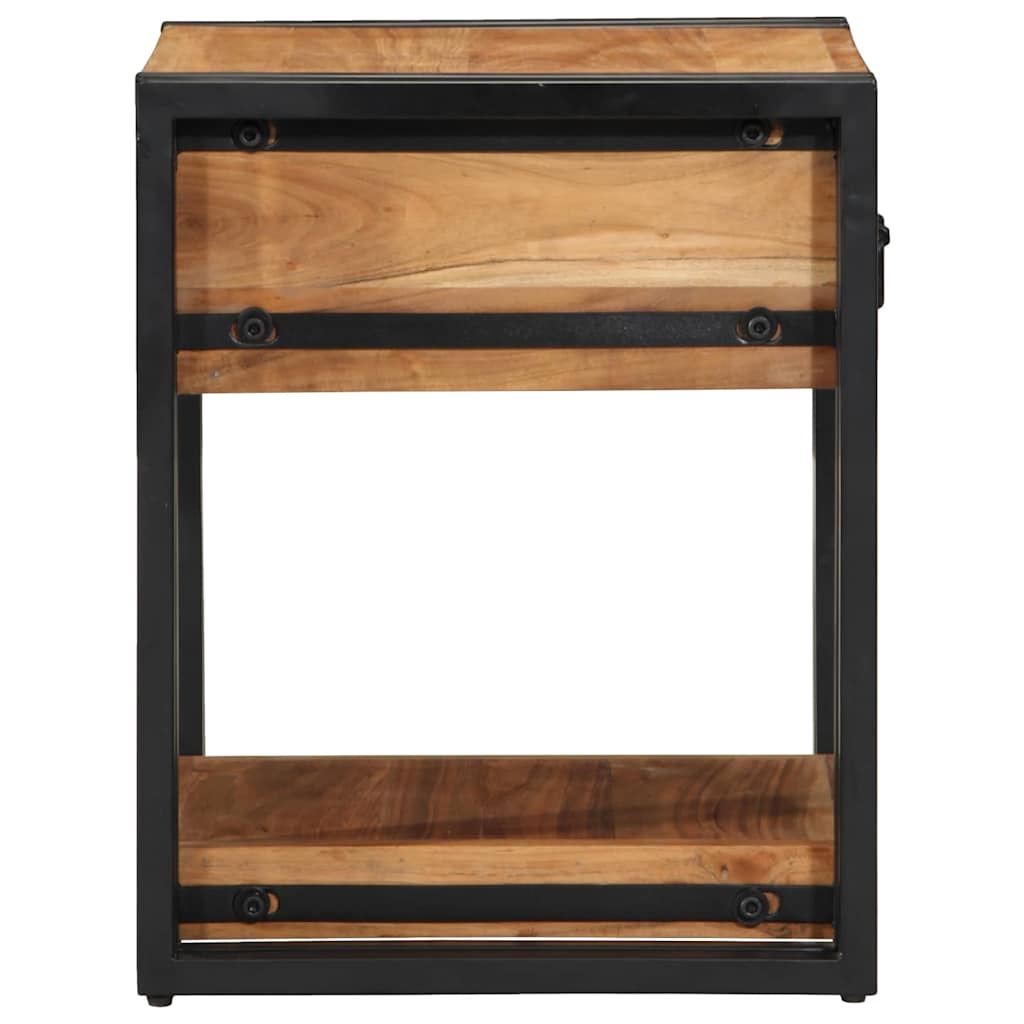 vidaXL Szafka Nocna 2 pcs Brązowy 40 x 40 x 50 cm Lite Drewno Akacji