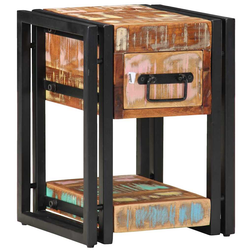 vidaXL Szafka Nocna 30 x 30 x 40 cm Lite Drewno Recyklingowe