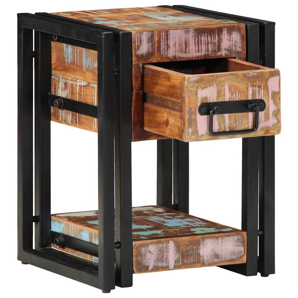 vidaXL Szafka Nocna 30 x 30 x 40 cm Lite Drewno Recyklingowe