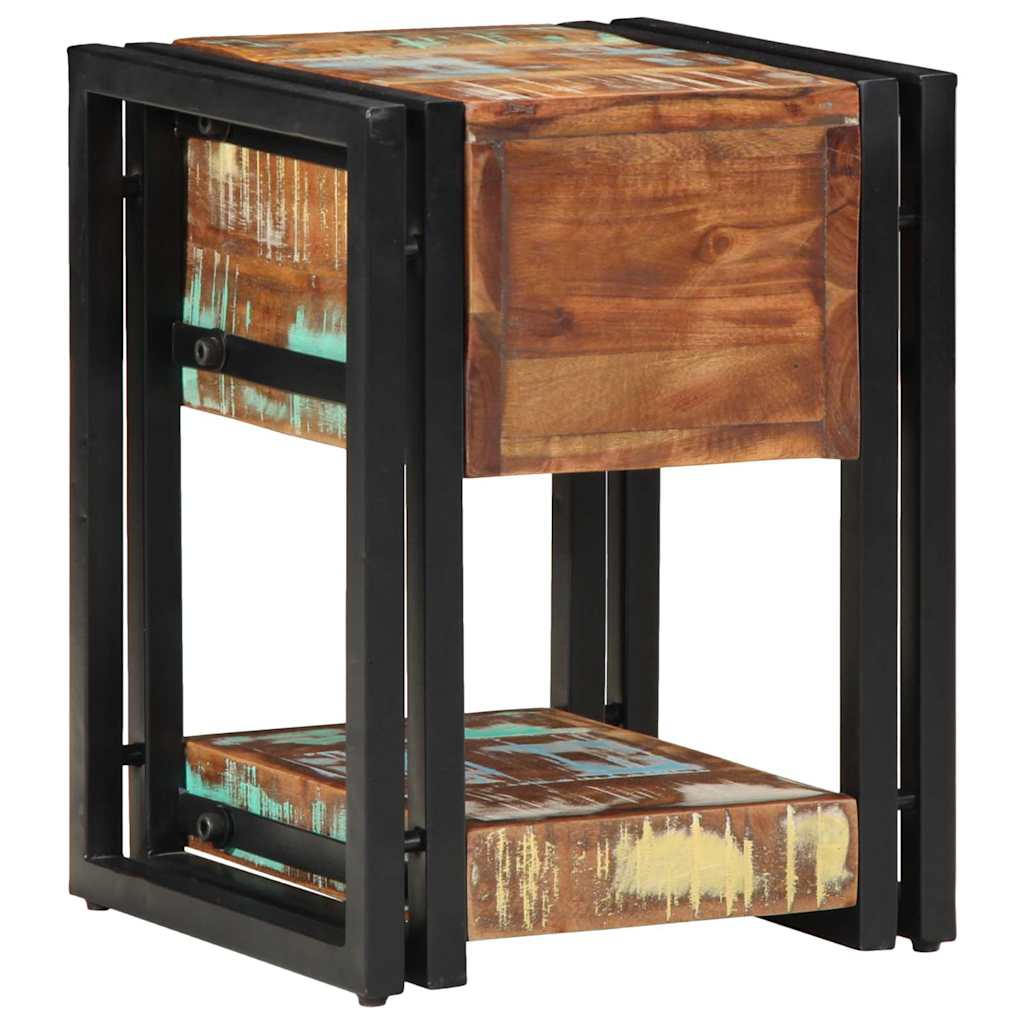vidaXL Szafka Nocna 2 pcs 30 x 30 x 40 cm Lite Drewno Recyklingowe