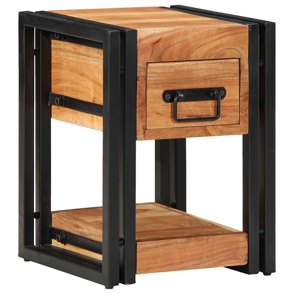 vidaXL Szafka Nocna Brązowy 30 x 30 x 40 cm Lite Drewno Akacji
