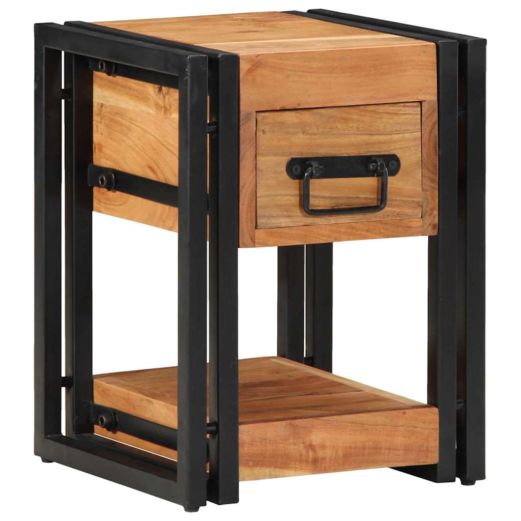 vidaXL Szafka Nocna 2 pcs Brązowy 30 x 30 x 40 cm Lite Drewno Akacji