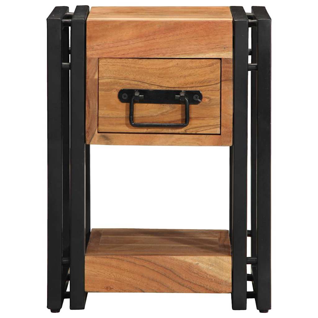 vidaXL Szafka Nocna 2 pcs Brązowy 30 x 30 x 40 cm Lite Drewno Akacji
