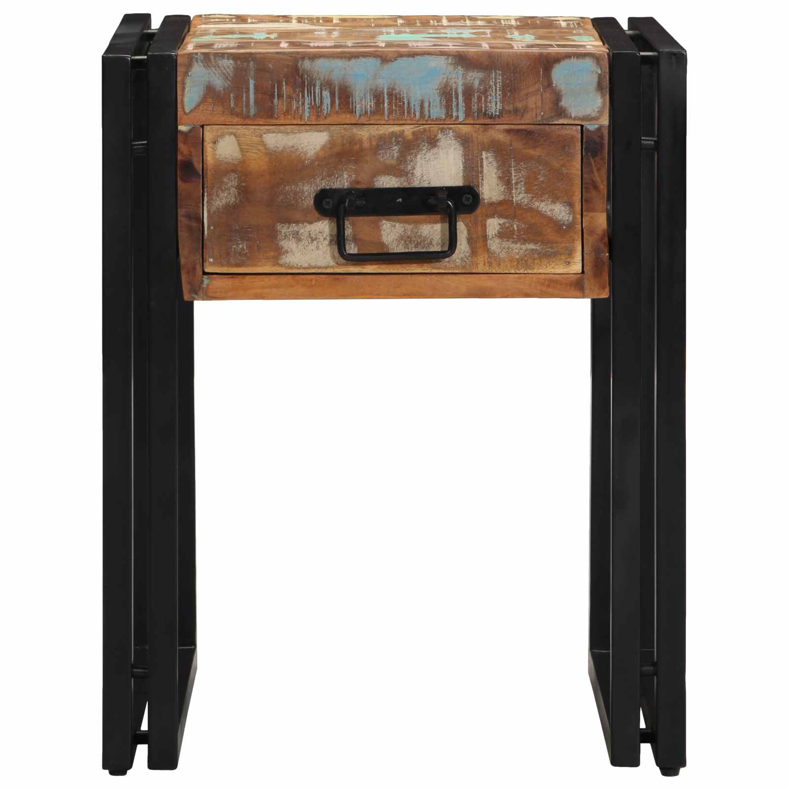 vidaXL Stolik końcowy 40 x 40 x 50 cm Lite Drewno Recyklingowe