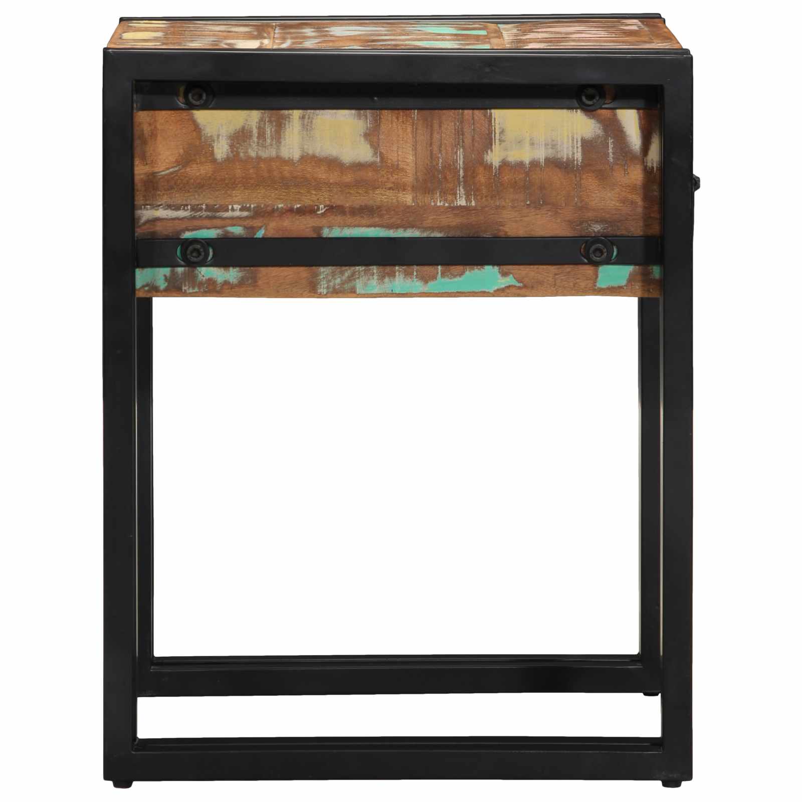 vidaXL Stolik końcowy 40 x 40 x 50 cm Lite Drewno Recyklingowe