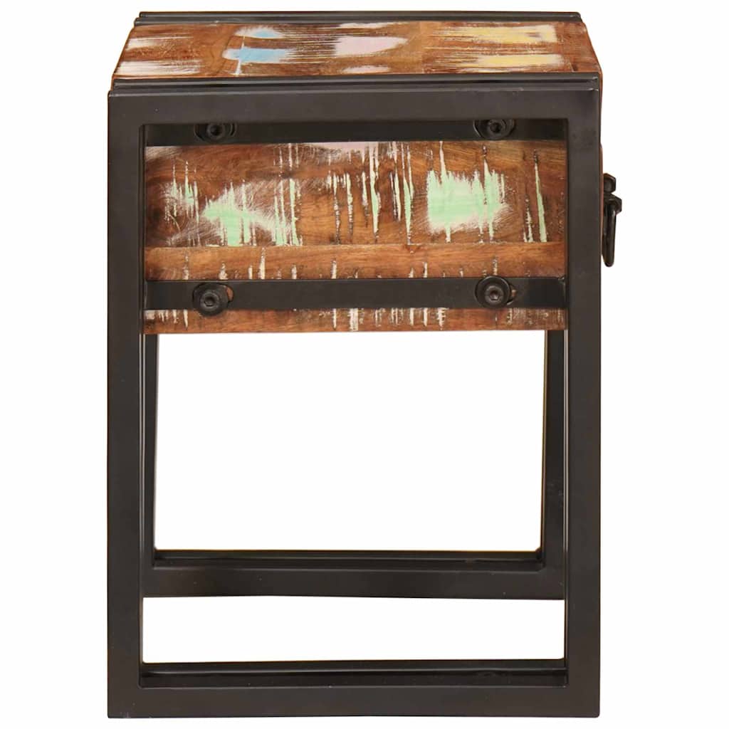 vidaXL Stolik końcowy 30 x 30 x 40 cm Lite Drewno Recyklingowe