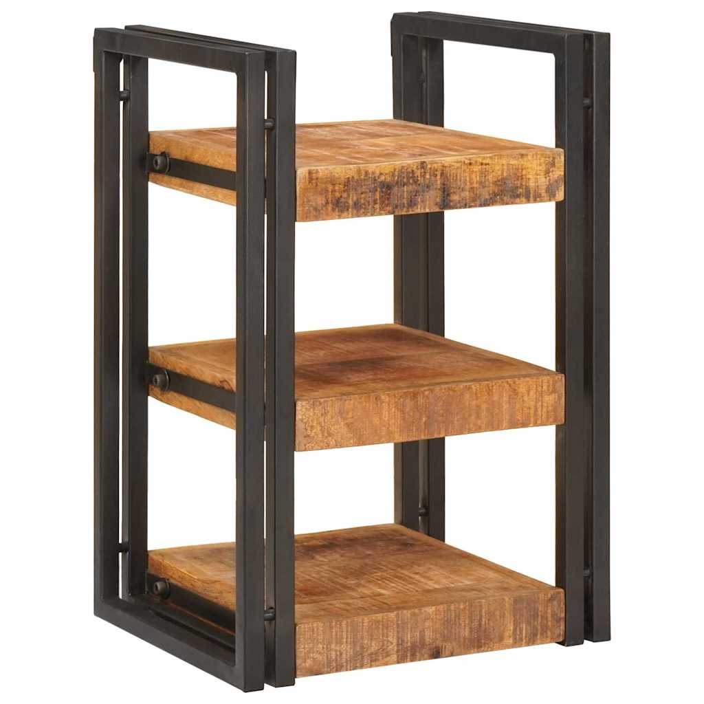 vidaXL Stolik nocny 2 pcs Brązowy i czarny Drewno z mango