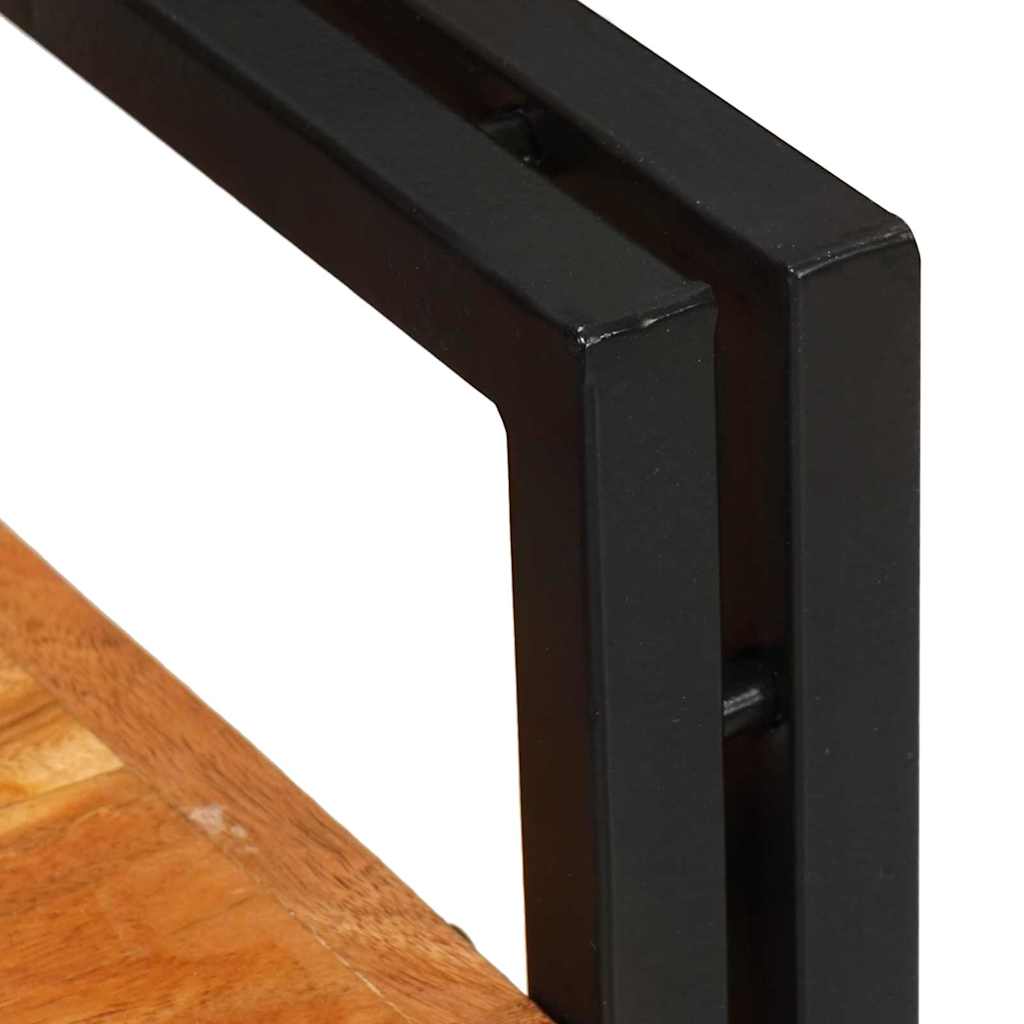 vidaXL Stolik nocny 2 pcs Brązowy i czarny Drewno akacjowe