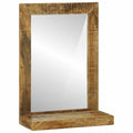 vidaXL Lustro łazienkowe Brązowy 50 x 22 x 70 cm Drewno z mango
