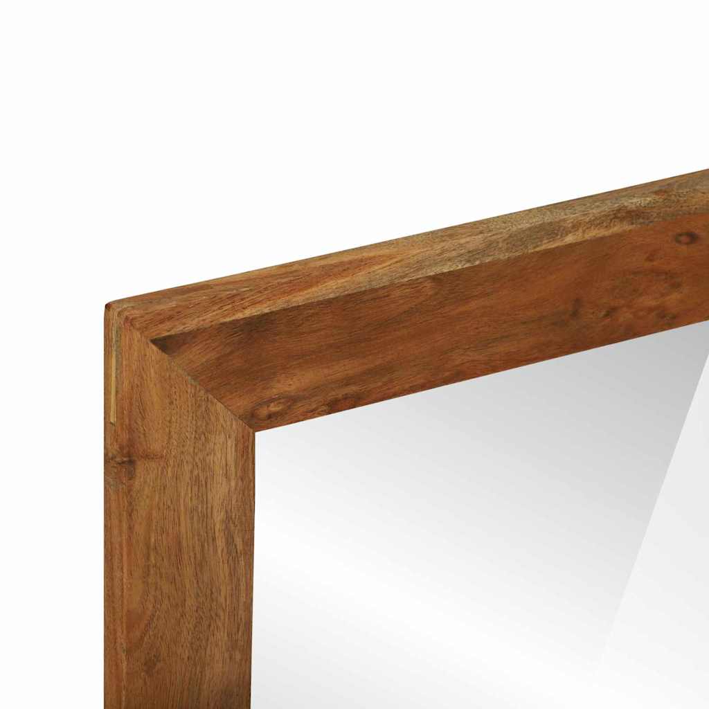 vidaXL Lustro łazienkowe Brązowy 50 x 22 x 70 cm Lite Drewno Akacji