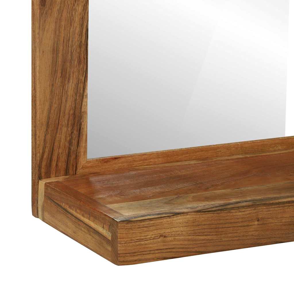 vidaXL Lustro łazienkowe Brązowy 50 x 22 x 70 cm Lite Drewno Akacji