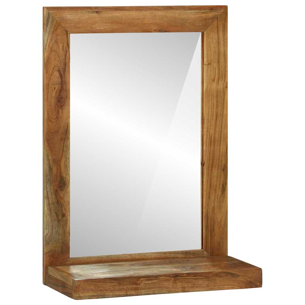 vidaXL Lustro łazienkowe Brązowy 50 x 22 x 70 cm Lite Drewno Akacji