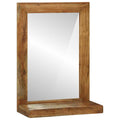 vidaXL Lustro łazienkowe Brązowy 50 x 22 x 70 cm Lite Drewno Akacji