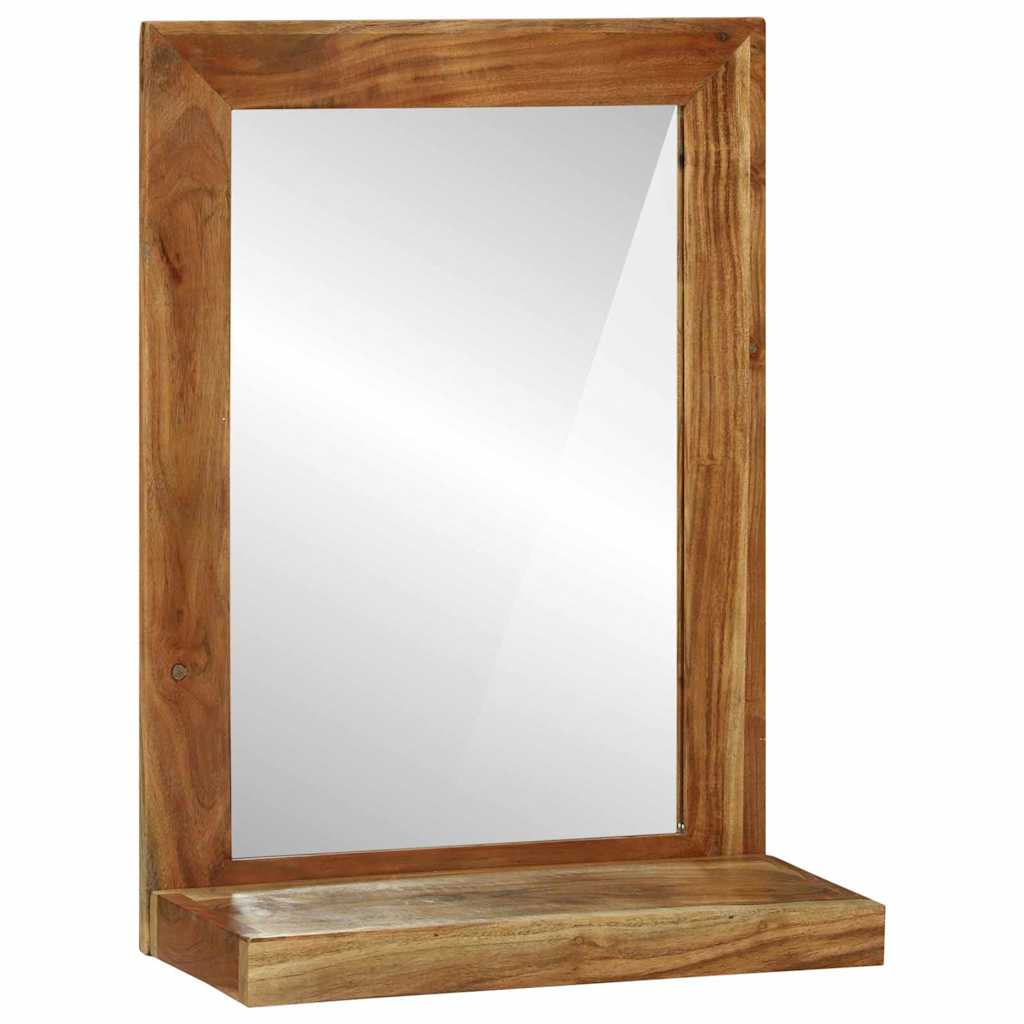 vidaXL Lustro łazienkowe Brązowy 50 x 22 x 70 cm Lite Drewno Akacji