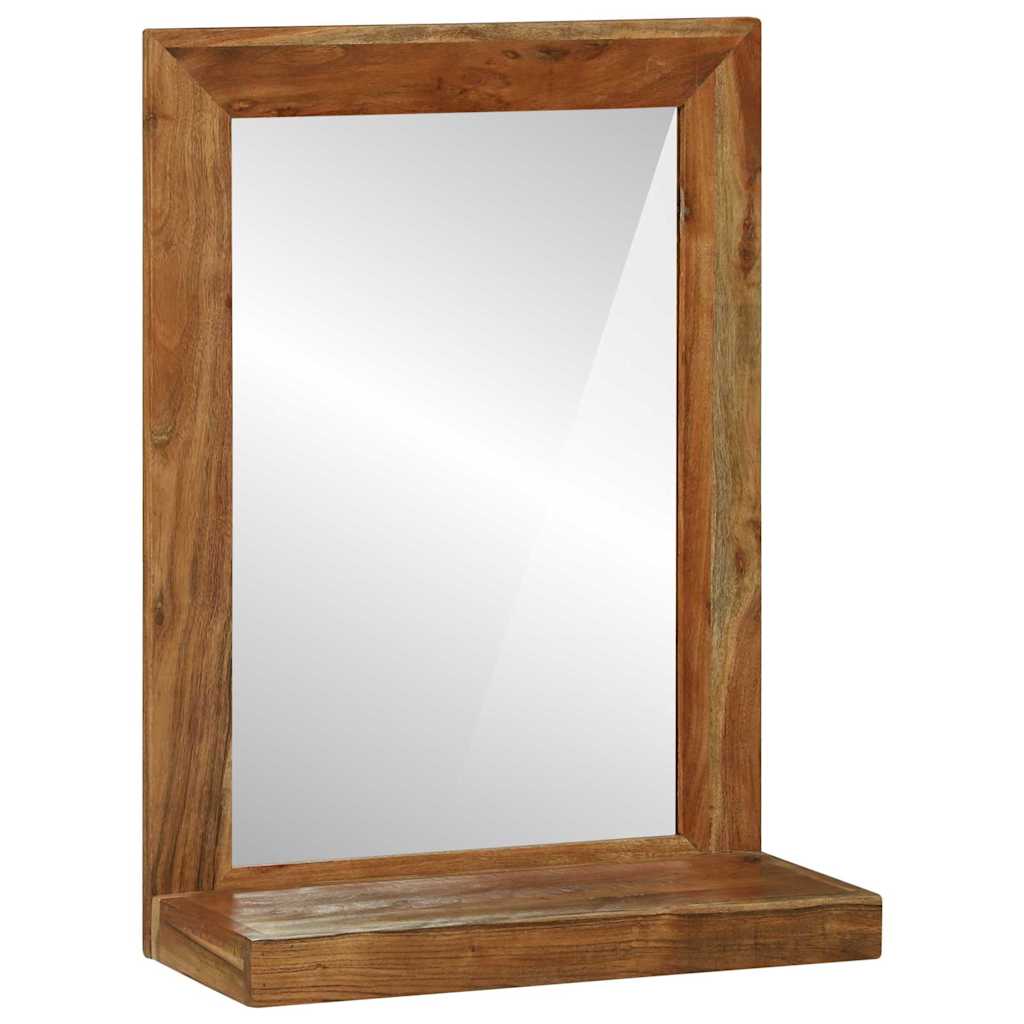 vidaXL Lustro łazienkowe Brązowy 50 x 22 x 70 cm Lite Drewno Akacji