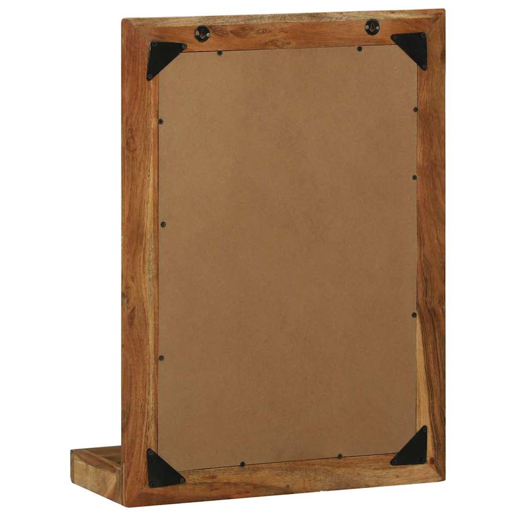 vidaXL Lustro łazienkowe Brązowy 50 x 22 x 70 cm Lite Drewno Akacji