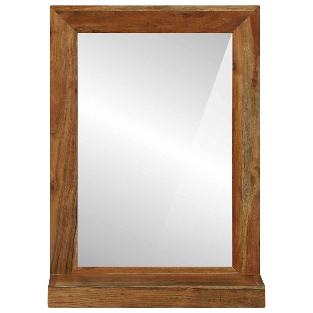 vidaXL Lustro łazienkowe Brązowy 50 x 22 x 70 cm Lite Drewno Akacji
