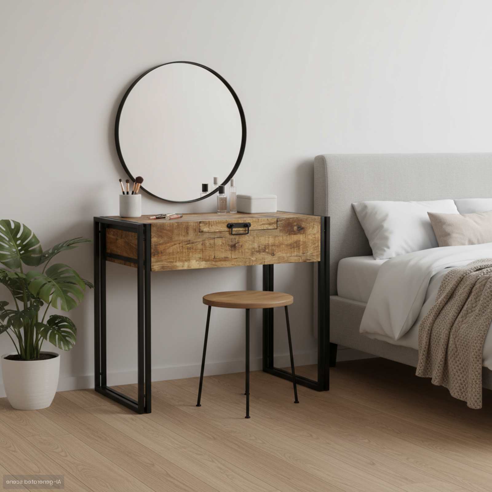 vidaXL Toaletki do sypialni Brązowy 90 x 50 x 75 cm Lite drewno mango