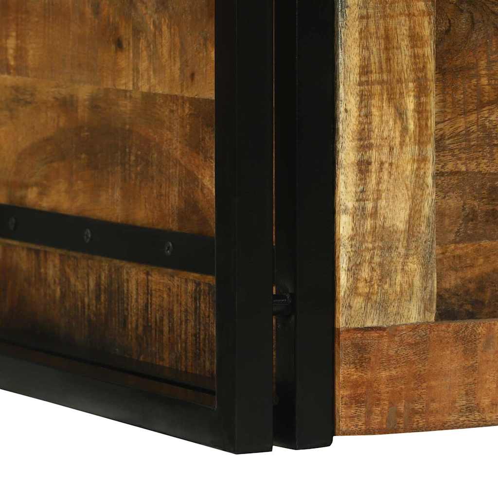 vidaXL Skrzynia do przechowywania 80 x 50 x 50 cm Surowe drewno mango