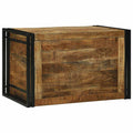 vidaXL Skrzynia do przechowywania 80 x 50 x 50 cm Surowe drewno mango