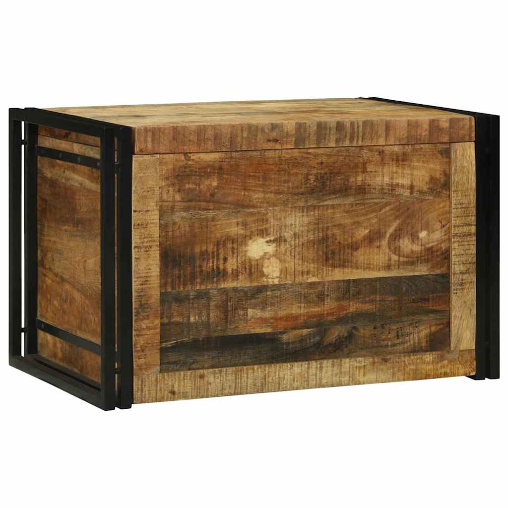 vidaXL Skrzynia do przechowywania 80 x 50 x 50 cm Surowe drewno mango