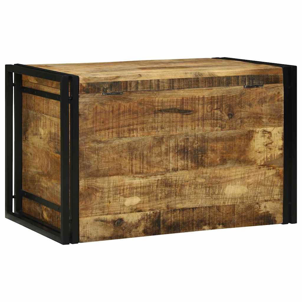 vidaXL Skrzynia do przechowywania 80 x 50 x 50 cm Surowe drewno mango