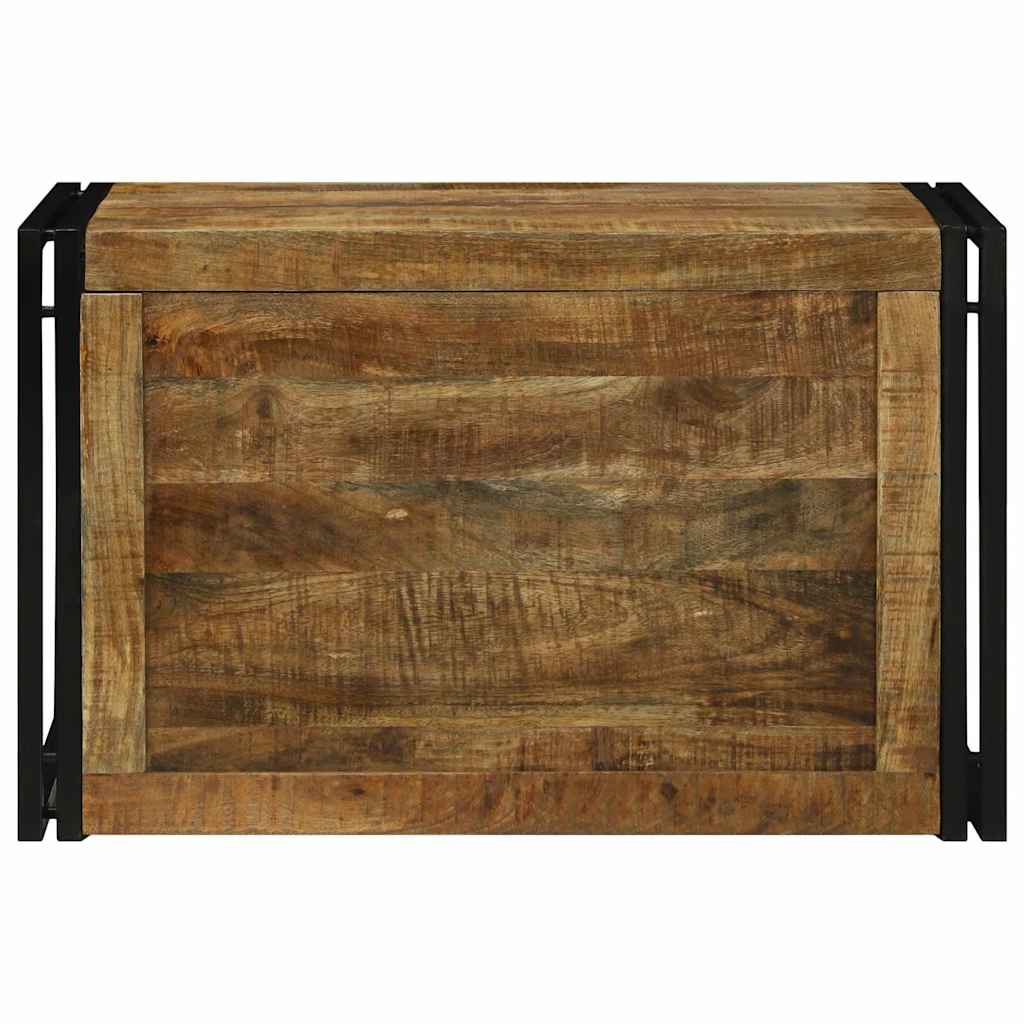 vidaXL Skrzynia do przechowywania 80 x 50 x 50 cm Surowe drewno mango