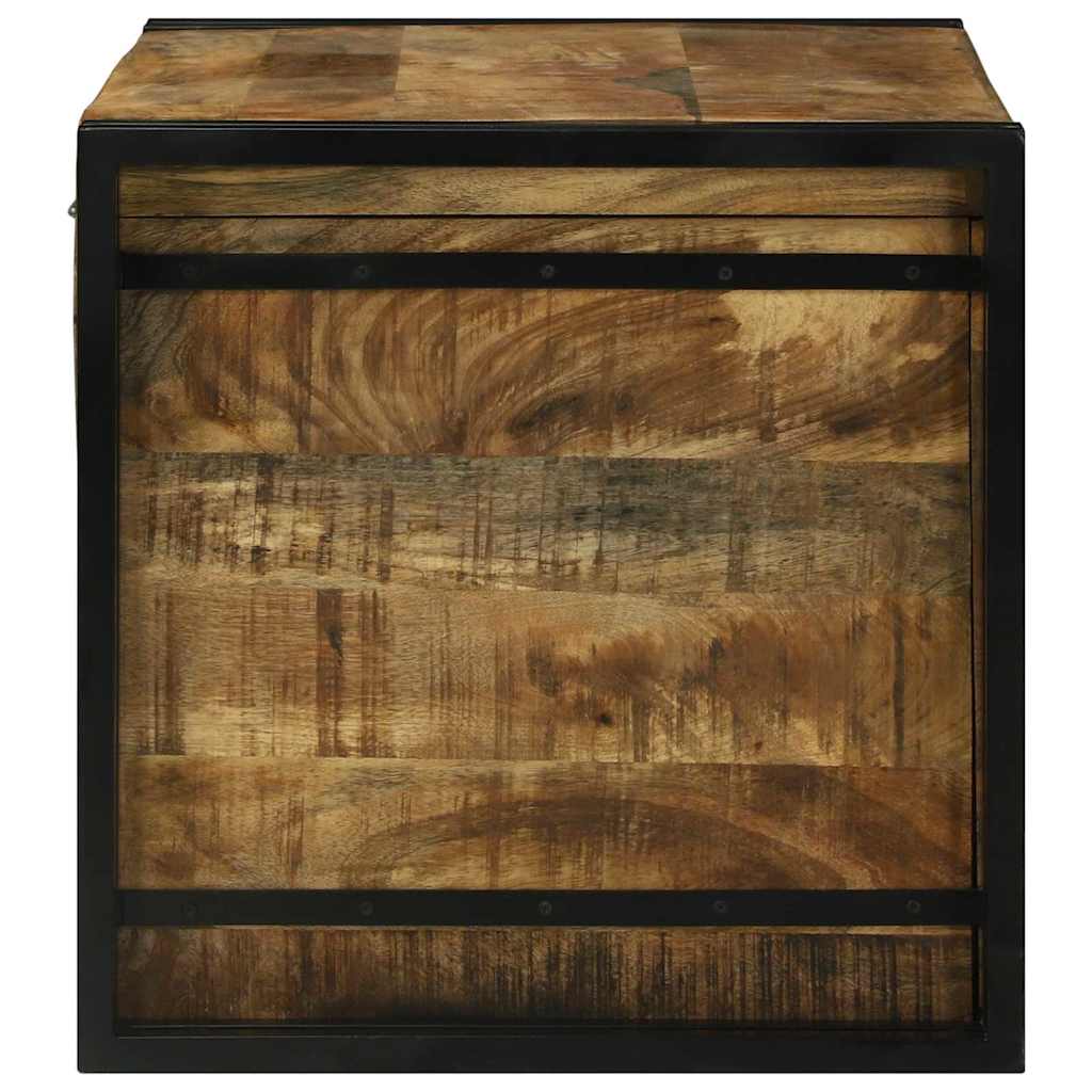 vidaXL Skrzynia do przechowywania 80 x 50 x 50 cm Surowe drewno mango