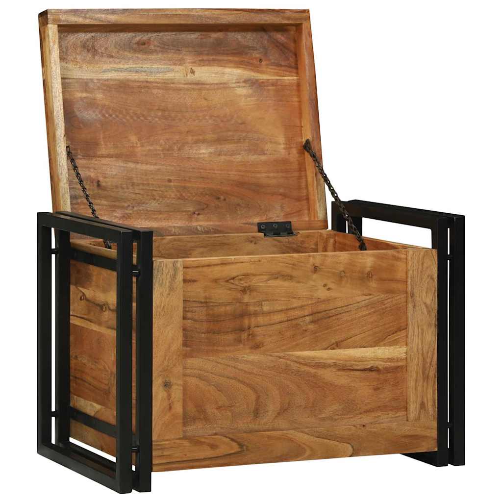 vidaXL Skrzynia do przechowywania 60 x 40 x 41 cm Lite Drewno Akacji