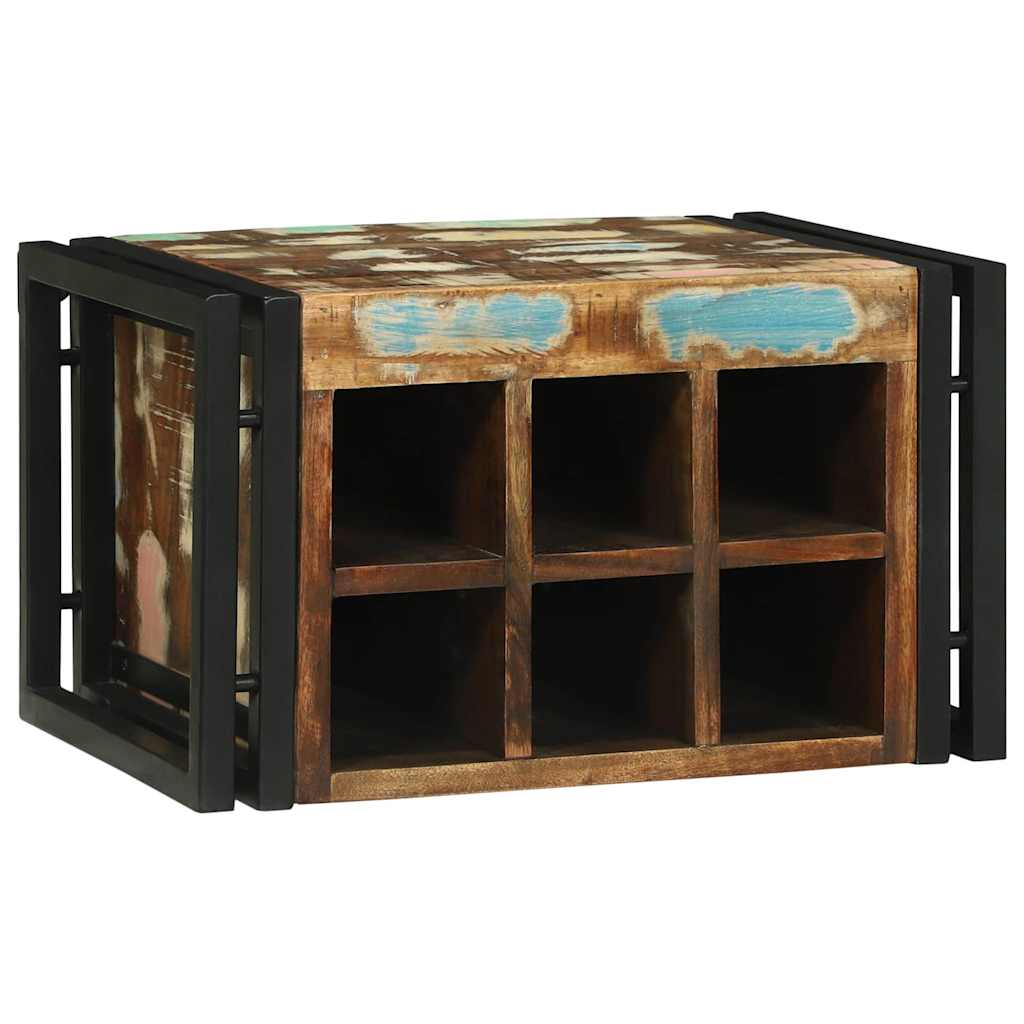 vidaXL Regał na wino 2 pcs 46 x 35 x 27,5 cm Lite Drewno Recyklingowe