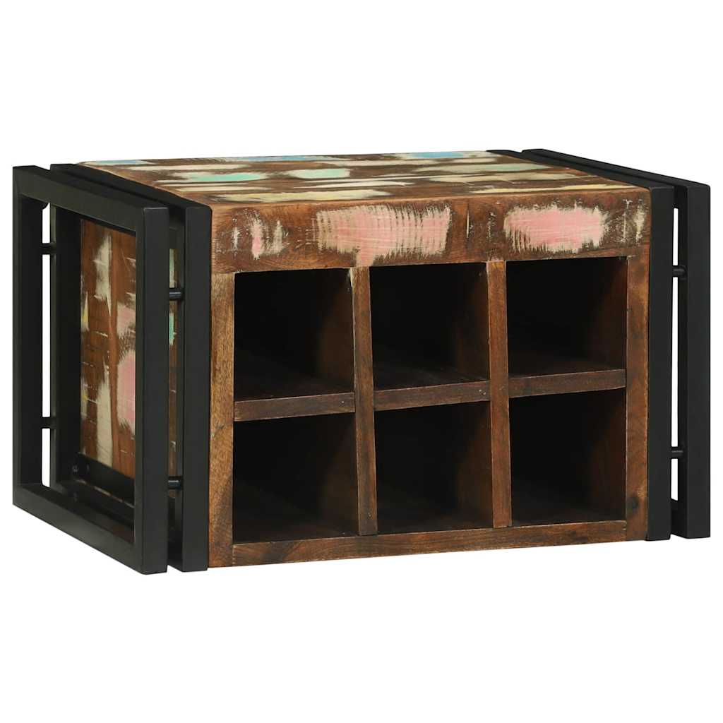 vidaXL Regał na wino 2 pcs 46 x 35 x 27,5 cm Lite Drewno Recyklingowe