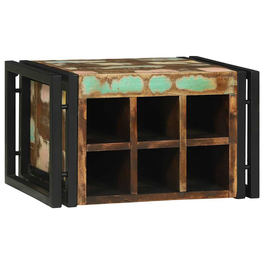 vidaXL Regał na wino 2 pcs 46 x 35 x 27,5 cm Lite Drewno Recyklingowe