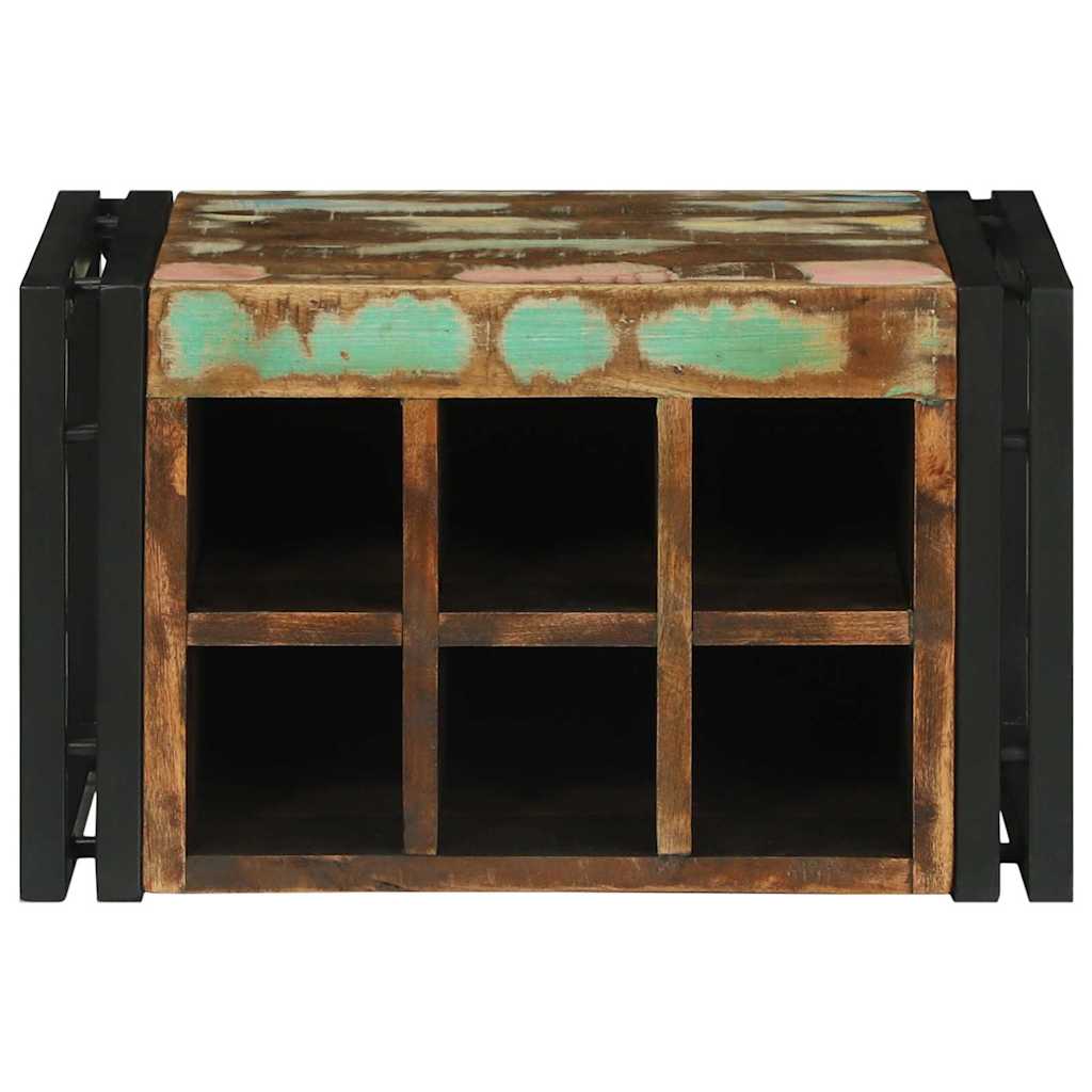 vidaXL Regał na wino 2 pcs 46 x 35 x 27,5 cm Lite Drewno Recyklingowe