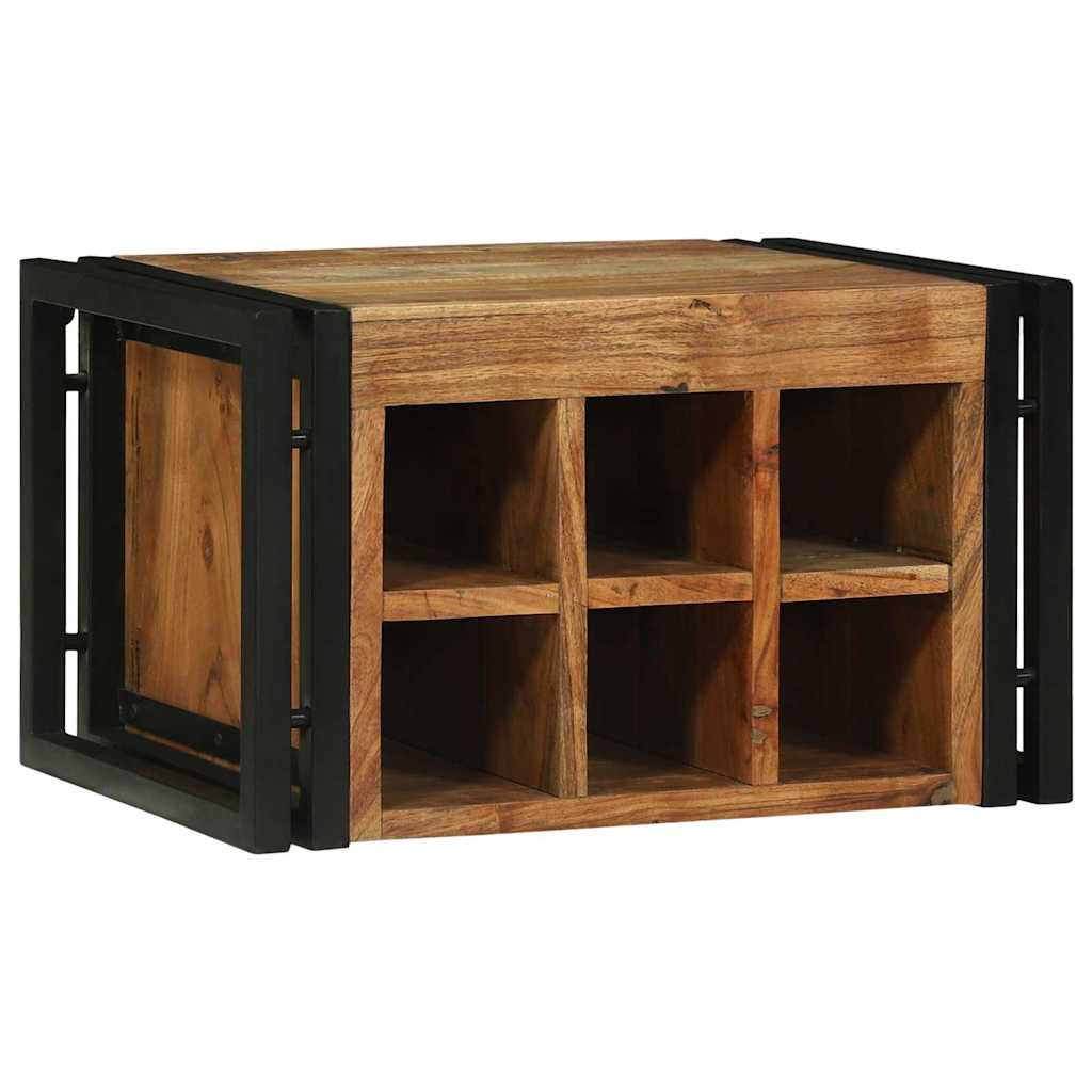 vidaXL Regał na wino 2 pcs 46 x 35 x 27,5 cm Lite Drewno Akacji