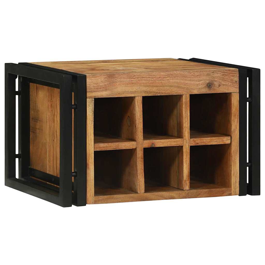 vidaXL Regał na wino 2 pcs 46 x 35 x 27,5 cm Lite Drewno Akacji