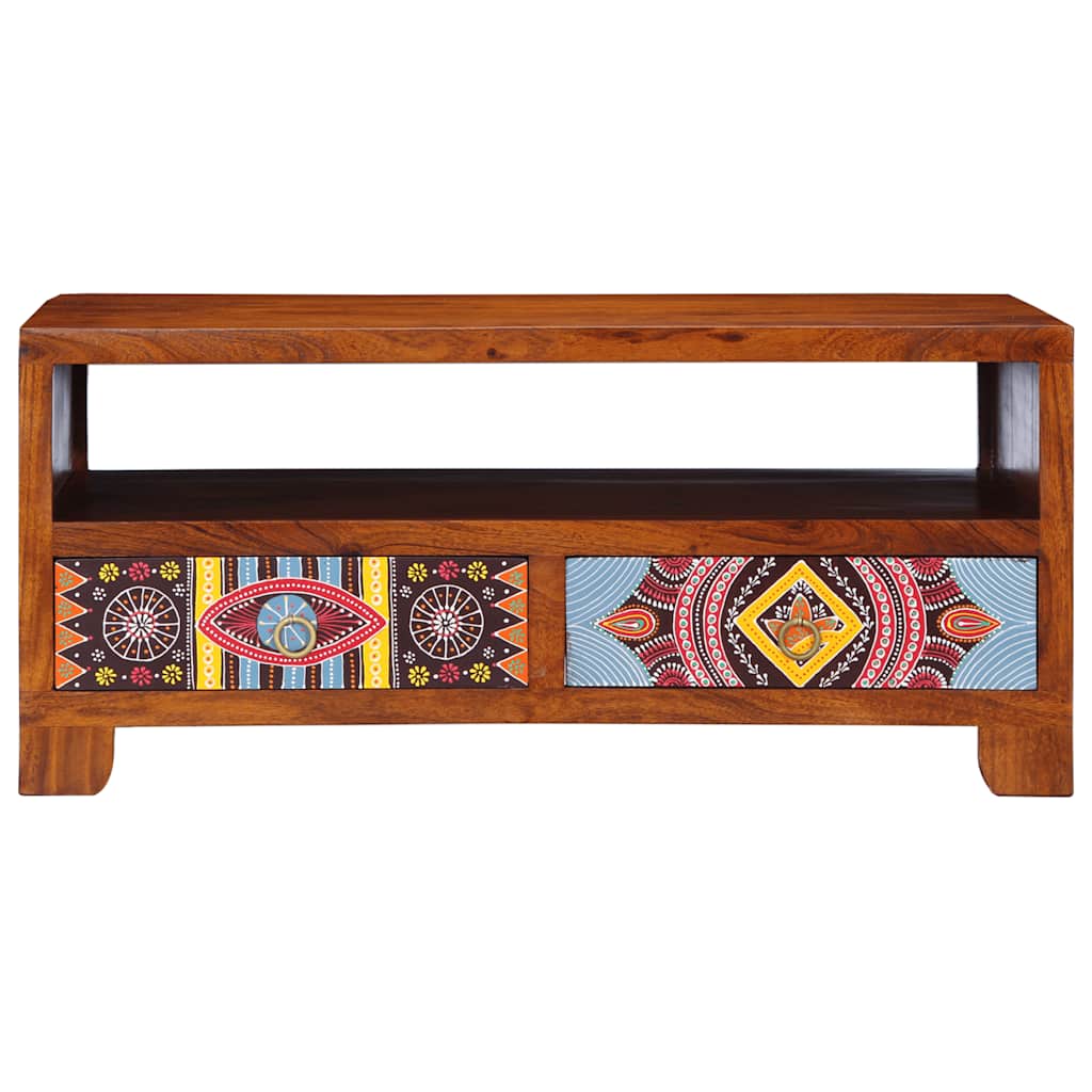 vidaXL Stolik kawowy, 90x50x40 cm, lite drewno akacjowe