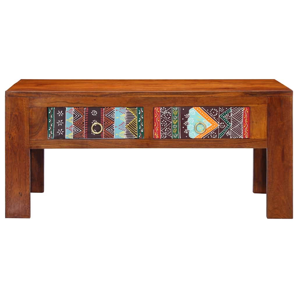 vidaXL Stolik kawowy, 90x50x40 cm, lite drewno akacjowe
