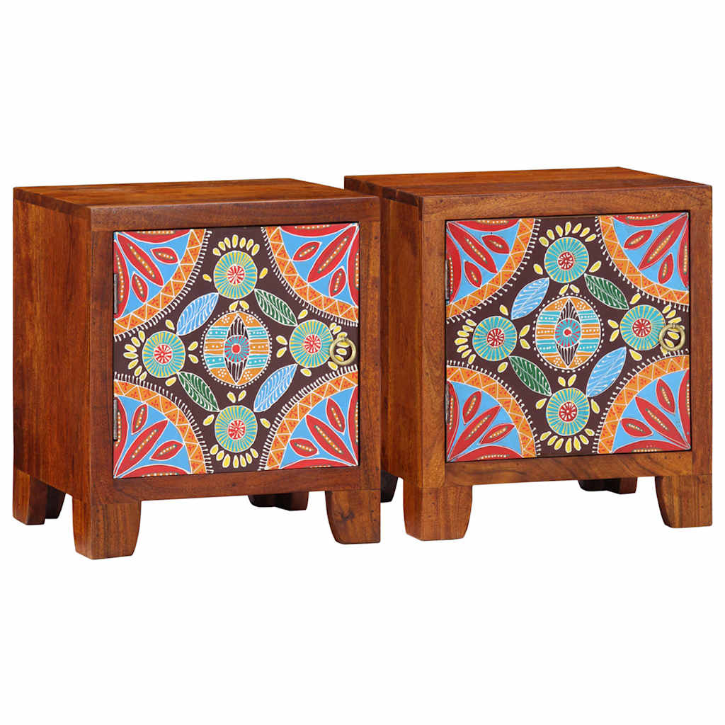 vidaXL Szafka nocna 2 szt. 40x30x45 cm Drewno lite Akacja
