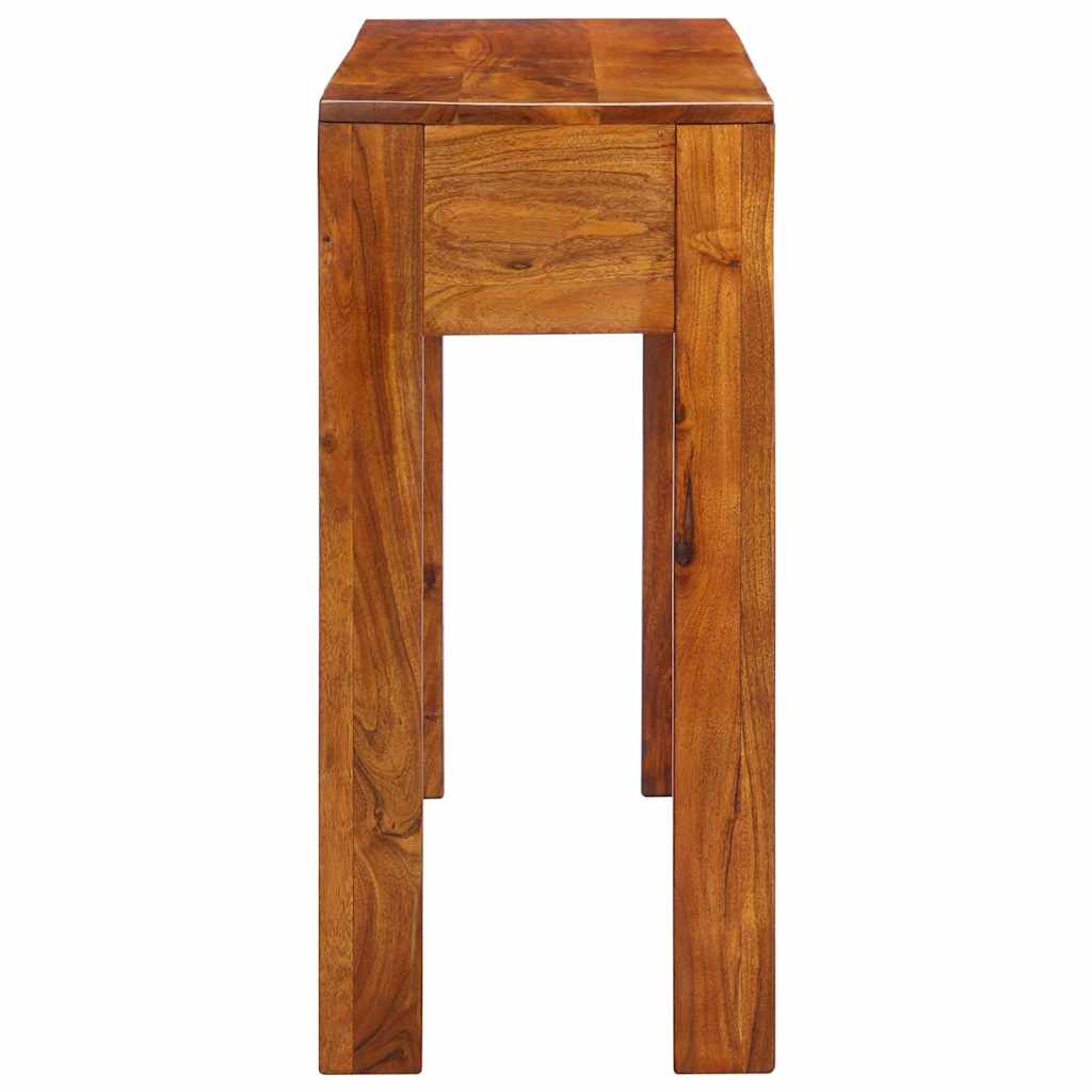vidaXL Stolik konsolowy, 110x35x75 cm, lite drewno akacjowe