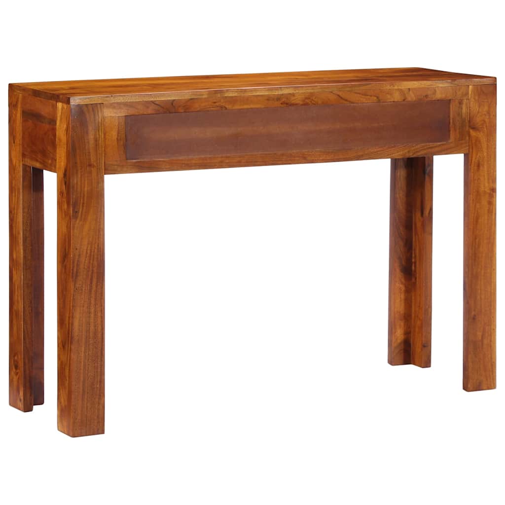 vidaXL Stolik konsolowy, 110x35x75 cm, lite drewno akacjowe