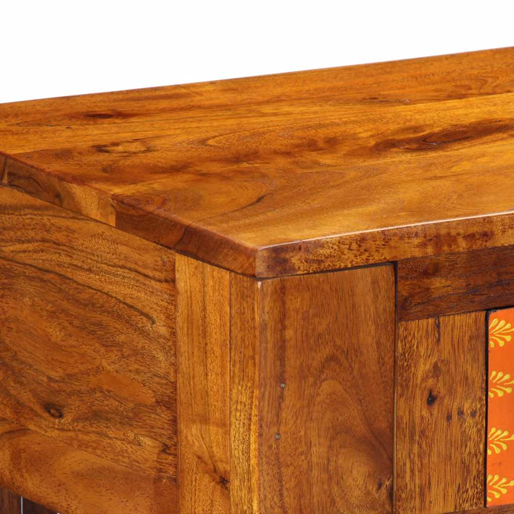 vidaXL Stolik konsolowy, 110x35x75 cm, lite drewno akacjowe