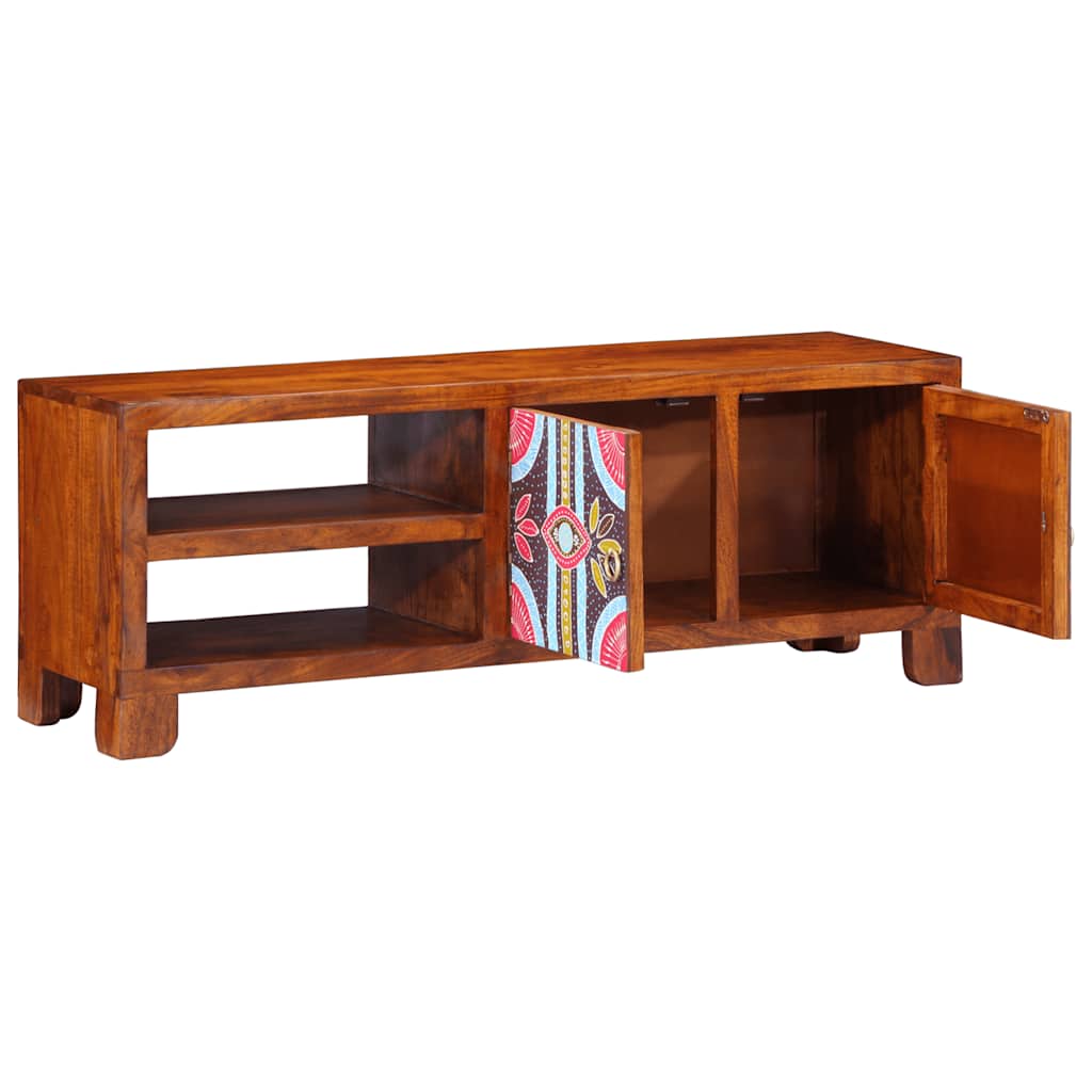 vidaXL Szafka RTV wielokolorowa 110x30x40 lite drewno akacjowe